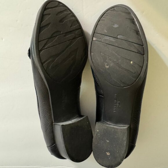 Anne Klein Iflex AK DAGNEY Black Slip on Loafers Silver Accent Buckle Sz 7.5 - Picture 7 of 7